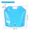 Unique Bargains Camping Hiking PE Collapsible Water Container Bags with Spigots 3 Pcs - 2 of 4