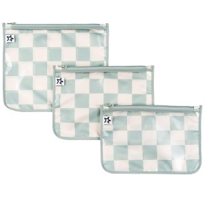 Tiny Twinkle 3-Pack Airline Compliant Travel Bags with Zipper Closure, Clear Front Pouch, Diaper Bag, Toiletry/Cosmetics Organizer - 1 of 4