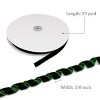 Wrapables 3/8 Inch Velvet Ribbon for Gift Wrapping, Wedding Decorations, Hair Bows, Crafting (25 Yards), Dark Green - 2 of 2
