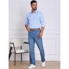INSPIRE CHIC Men's Long Sleeve Point Collar Long Sleeve Patterned Shirt - 2 of 4