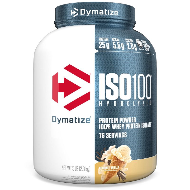 Dymatize 100% Whey Isolate Protein Powder - Gourmet Vanilla, 1 of 6