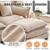GAOMON U-Shaped Modular Sectional Sofa, Comfy 3 Seater Couch - 4 of 4