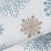 tan/blue snowflakes