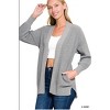 Women's Eyelet Open Cardigan Sweater - ZENANA - 3 of 3
