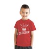Youth Funny T Shirts Sleighin Sarcastic Santa Claus Graphic Novelty Tee for Kids - Crazy Dog Youth T Shirt Gift For Christmas - 2 of 4