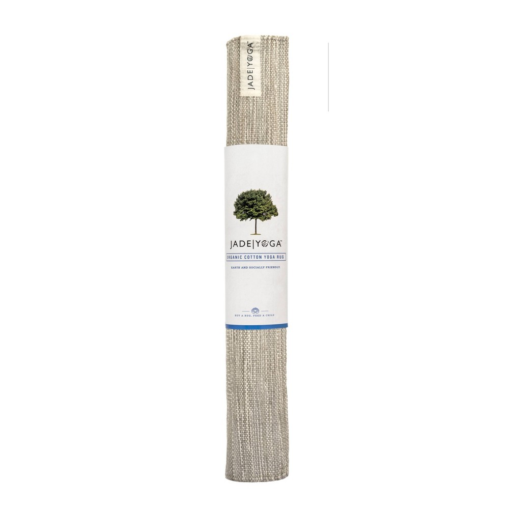 JadeYoga Organic Hand Loomed Yoga Mat - Green (7.9mm)