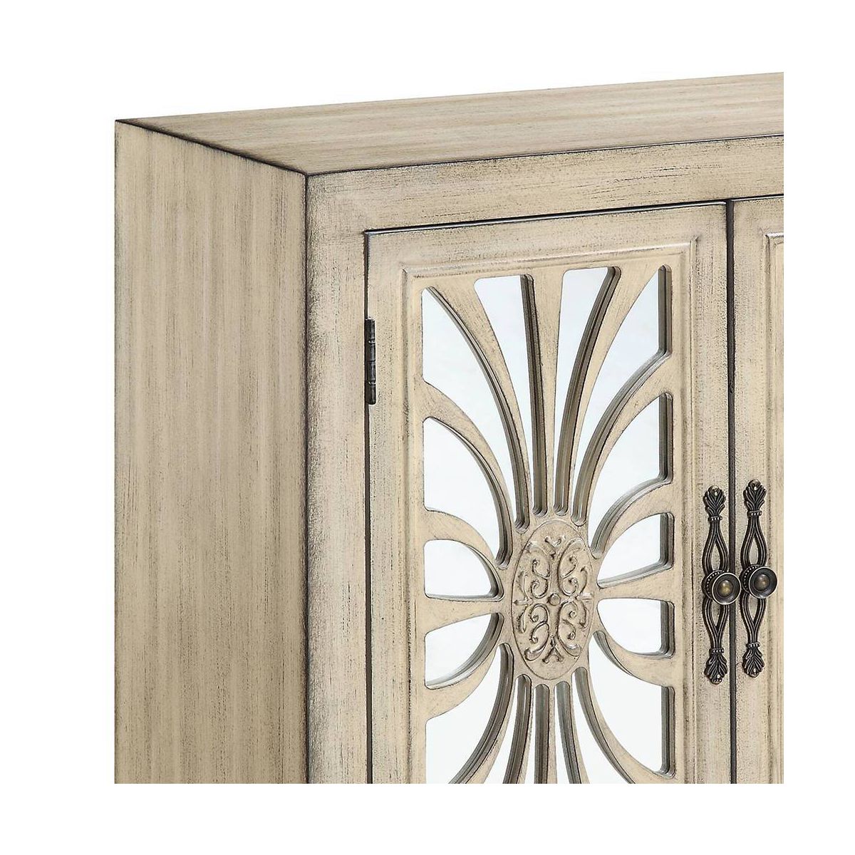 Acme Furniture Nalani Decorative Storage Cabinet Antique White Finish - thumbnail 3