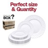 Smarty Had A Party White Flair Plastic Dinnerware Set - 144 Sets - 4 of 4