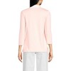 Lands' End Women's 3/4 Sleeve Supima Cotton Polo Shirt - 2 of 3