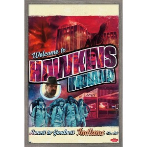 Trends International Netflix Stranger Things - Welcome to Hawkins Indiana Framed Wall Poster Prints - 1 of 4