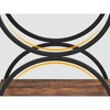 Resenkos Sofa Side End Table, End Table, Couch Table,2-Tier End Table, Rectangular Side Table with Stylish Metal Frame,Faux Marble White & Gold - 2 of 4