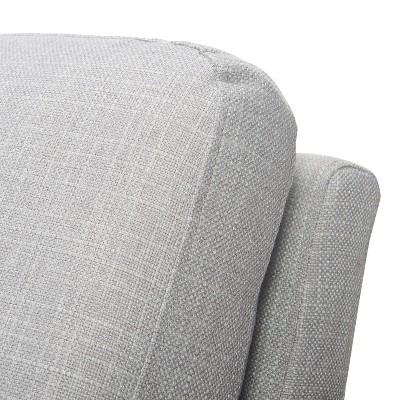 Russell Light Gray Metal Frame Accent Chair