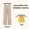 BP4U 14" Premium Wooden Adjustable Pants Hangers, Solid Wood Skirt & Trouser Hangers with 360° Swivel Hook and Wrinkle-Free Design - 4 of 4