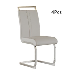 Anybear Modern Dining Chairs,PU Faux Leather High Back Upholstered Side Chair for Dining Room,Set of 4 - 1 of 4