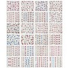 Wrapables Glitter Stars & Flowers Nail Stickers Sparkly Nail Art (24 sheets) - 2 of 3