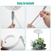 Led Telescopic Plant Grow Light - Full Spectrum Timing Plant Growing Lamp for Succulent Flowers Indoor Plants 3.5 inch - 4 of 4