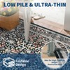 Area Rug Soft Washable Floral Print Rugs for Living Room Bedroom Non Slip Low Pile Botanical Accent Rug - 4 of 4