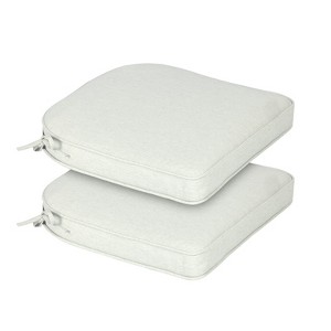 Aoodor Outdoor Dining Chair Cushions Set of 2, Waterproof Patio Furniture Seat Cushions, Outdoor Chair Pads with Ties - 1 of 4