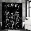 Paaaawaters 1pcs The Horror Figure Skeleton Man Shower Curtain, Waterproof Shower Curtain With 12 Hooks - 2 of 4