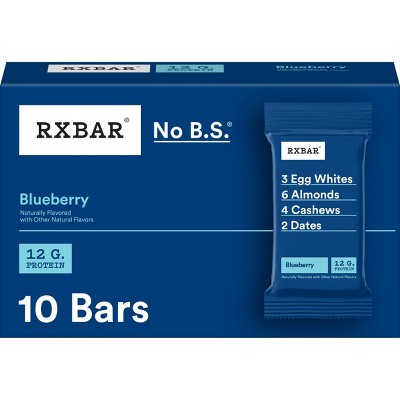 RXBAR Strawberry Protein Bars – Gluten-Free, Ready-to-Eat, 10 Count, Real Ingredients