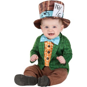 HalloweenCostumes.com Deluxe Infant Boy's Mad Hatter Costume for Halloween Adventures in Wonderland - Alice in Wonderland Outfit - 1 of 2