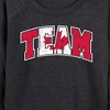 Women's - Instant Message - Team Canada Lightweight French Terry Wide Neck Long Sleeve Graphic Shirt - 2 of 4