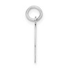 Black Bow Jewelry Sterling Silver, Kate Collection, Bubble Block Initial O Pendant - 2 of 4
