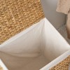 Kumasinova Water Hyacinth Woven Laundry Hamper with Removable Liner,Rectangular Natural Dirty Clothes Basket,127L Capacity,20.9"L x 15"W x 24.8"H - 4 of 4