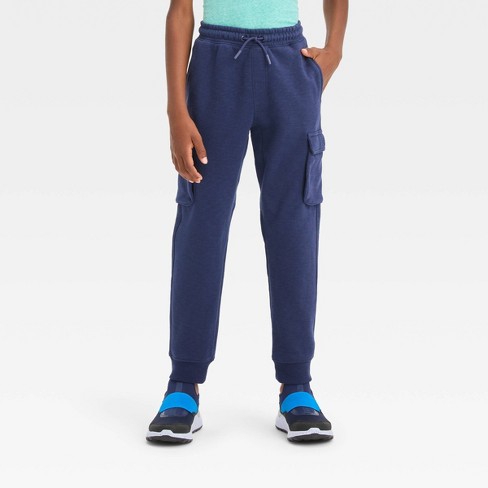 Boys' Cargo Fleece Jogger Pants - All In Motion™ Navy Xs : Target