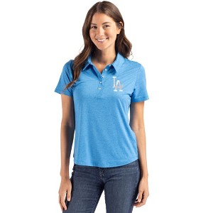 Los Angeles Dodgers Cutter & Buck Coastline Epic Comfort Recycled Womens Polo - 1 of 1