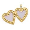 Black Bow Jewelry 14k Yellow Gold and Enamel Rose Heart Locket, 20mm - 4 of 4