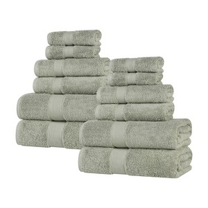 Organic Cotton Medium Weight Solid Towel Set by Blue Nile Mills - 1 of 4