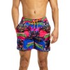 OppoSuits TMNT Swim Shorts For Men - Official Ninja Turtles Beach And Pool Shorts - Loose Fit - Including Drawstrings & Zippers - Multicolor - Size S - image 3 of 4