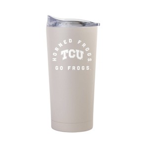 NCAA TCU Horned Frogs Sand Powder Coat Tumbler - 20oz: Stainless Steel, Insulated - 1 of 3