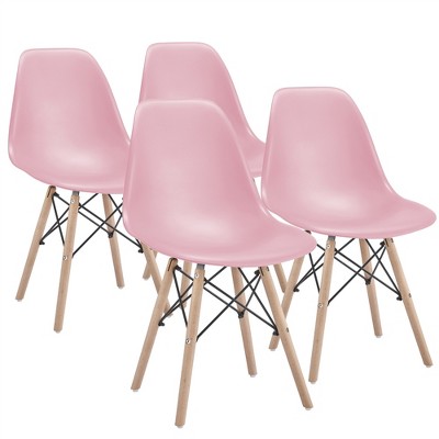 Yaheetech Modern Dining Chairs with Natural Beech Wood Set of 4
