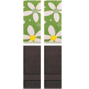 REGALWOVEN 4 Pcs Bathroom Decorative Cotton Soft Absorbent Sold Striped Hand Towel - 1 of 4