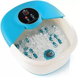 Foot Spa Massager with Heat, 14 Rollers in Foot Shape - 5 in 1 Foot Bath Massager for Tired Feet & Stress Relief - MedicalKingUsa