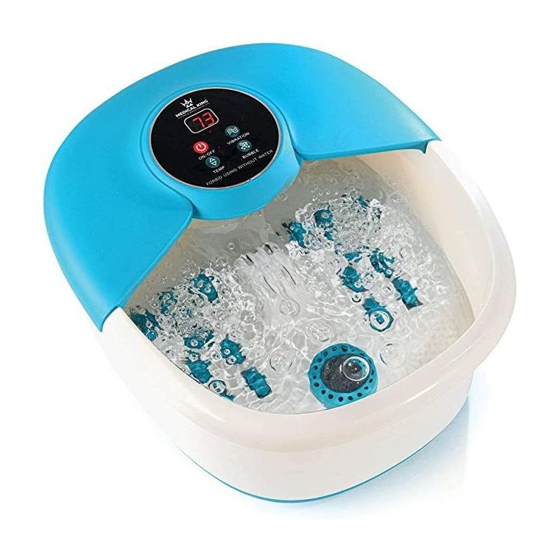 Foot Spa Massager with Heat, 14 Rollers in Foot Shape - 5 in 1 Foot Bath Massager for Tired Feet & Stress Relief - MedicalKingUsa, 1 of 7