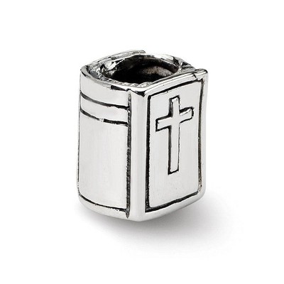 Black Bow Jewelry Sterling Silver Bible Bead Charm