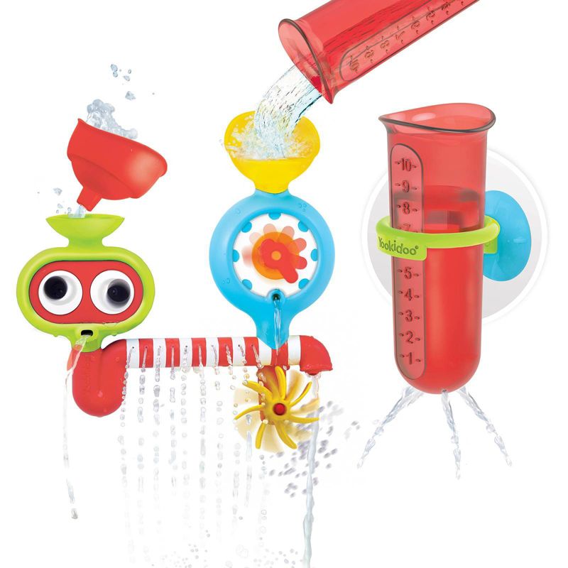 Yookidoo Spin &#39;N&#39; Sprinkle Water Lab Bath Toy, 1 of 10