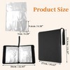 Unique Bargains Card Binder 9 Pockets 60 Pages 1080 Card Capacity Double-Sided for Sport Cards Game Card Black - 2 of 4