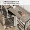 Farmhouse TV Stand for 75/80 Inch TVs, Industrial Entertainment Center With Double Mesh Doors - 4 of 4