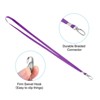 Unique Bargains Polyester Wear-resistant Lightweight ID Card Neck Lanyards with Hook 50 Pcs - 3 of 4