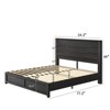Farmhouse Bed Frame with 49" Tall Headboard - 2 of 3