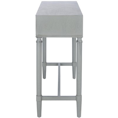 Aliyah Distressed Grey 40" Wood Console Table with Storage