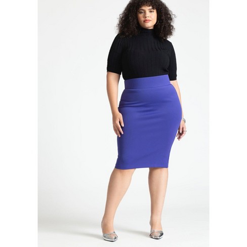 Navy blue neoprene skirt hotsell