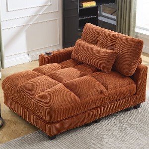 CAVINAS Sleeper Sofa Couch Bed, Oversized Chaise Lounge Chair with UPS Charging Port and Side Pocket - 1 of 4