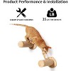 FUKUMARU Cat Wall Furniture, 11.8 Inch Cat Wall Steps for Drywall, Cat Stairs for Wall Mounted with Jute Scratching Cat Shelf - 3 of 3