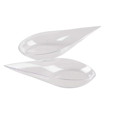Juvale 150 Disposable Mini Clear Appetizer Spoons Food Display Serving Plates 4x2x1 in