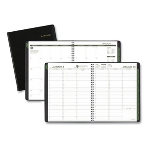 Recycled Weekly Vertical-Column Format Appointment Book, 11 x 8.25, Black Cover, 12-Month (Jan to Dec): 2026 - 1 of 4